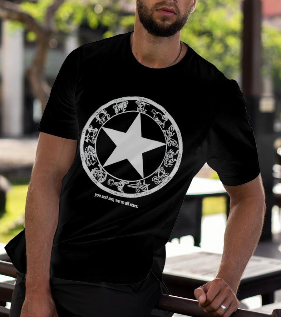 You And Me We're All Stars Zodiac Circle Iconic Star T-Shirt