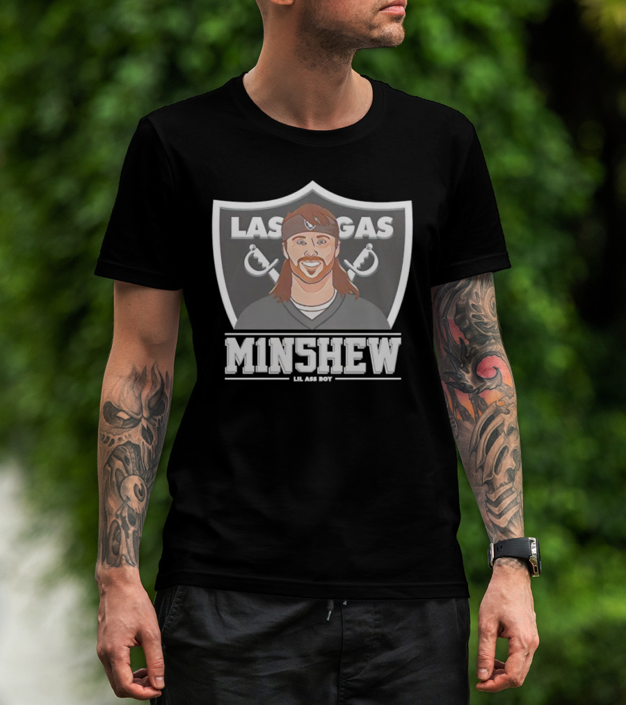 Las Vegas Raiders Minshew M1N5HEW Lil Ass Boy T-Shirt