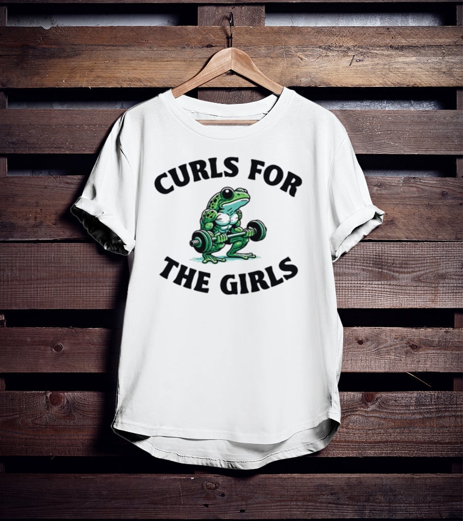 Curls For The Girls Frog Gym T-Shirt