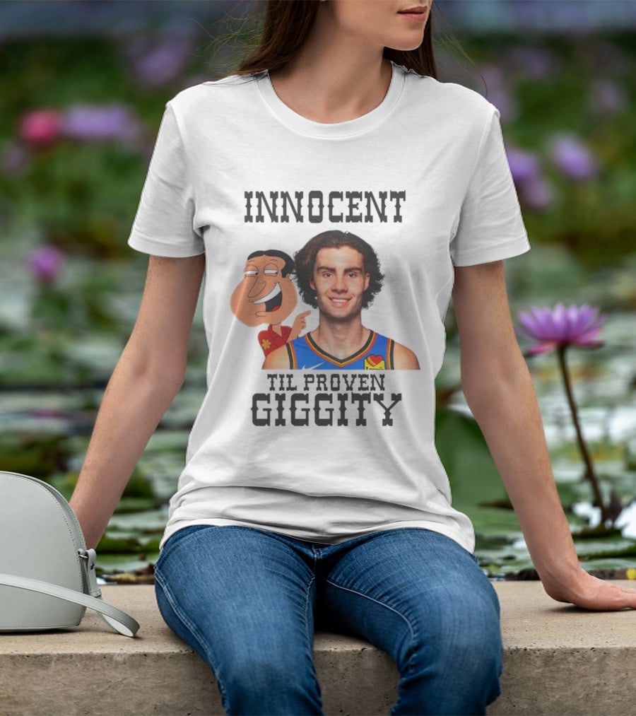 Innocent Til Proven Giggity Sports Jersey Family Guy Fusion T-Shirt