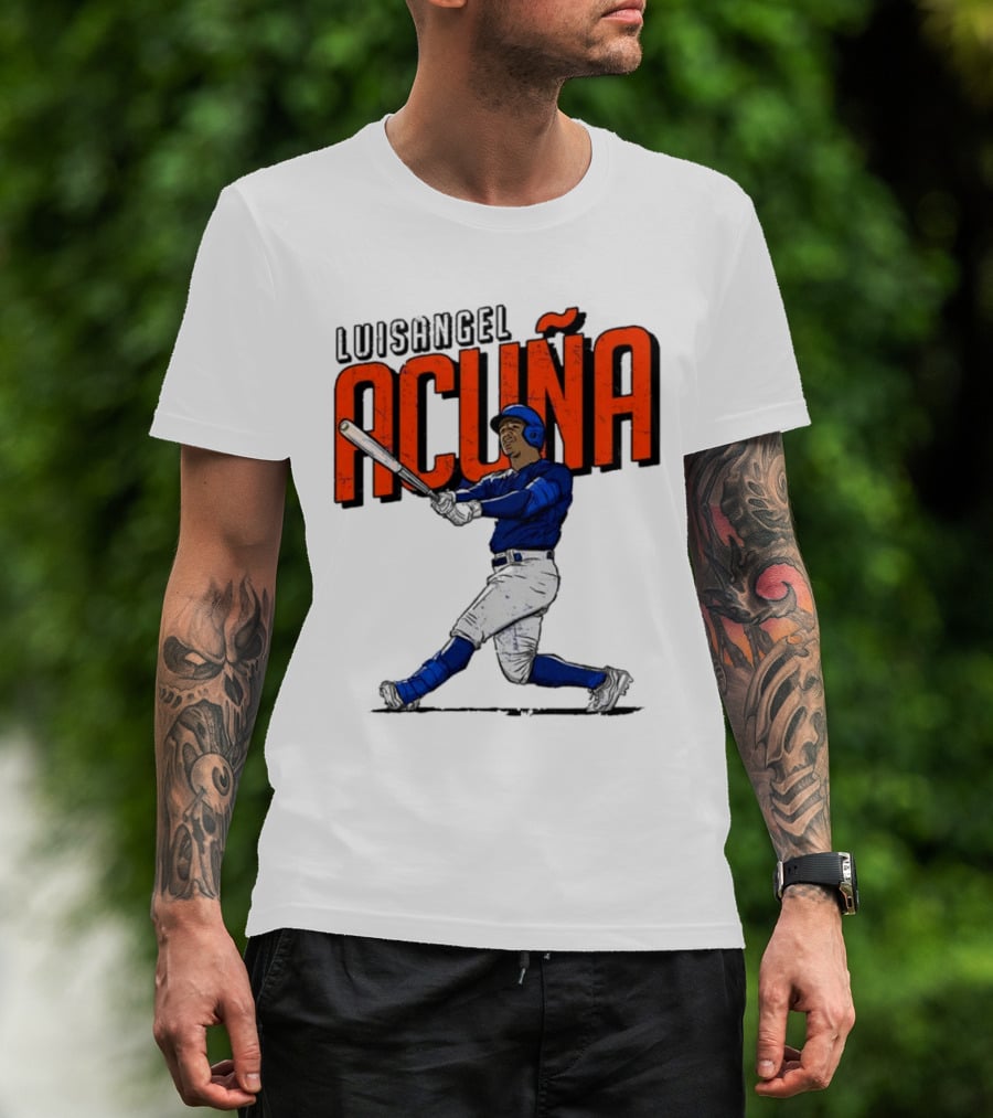 Luisangel Acuna Baseball Hitter Action T-Shirt