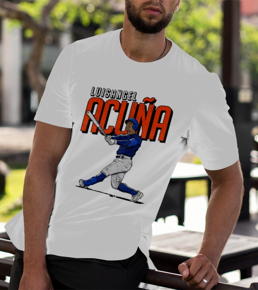 Luisangel Acuna Baseball Hitter Action T-Shirt