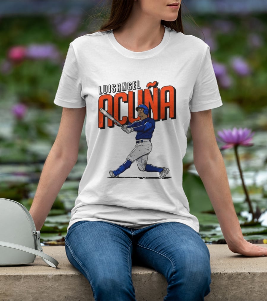 Luisangel Acuna Baseball Hitter Action T-Shirt
