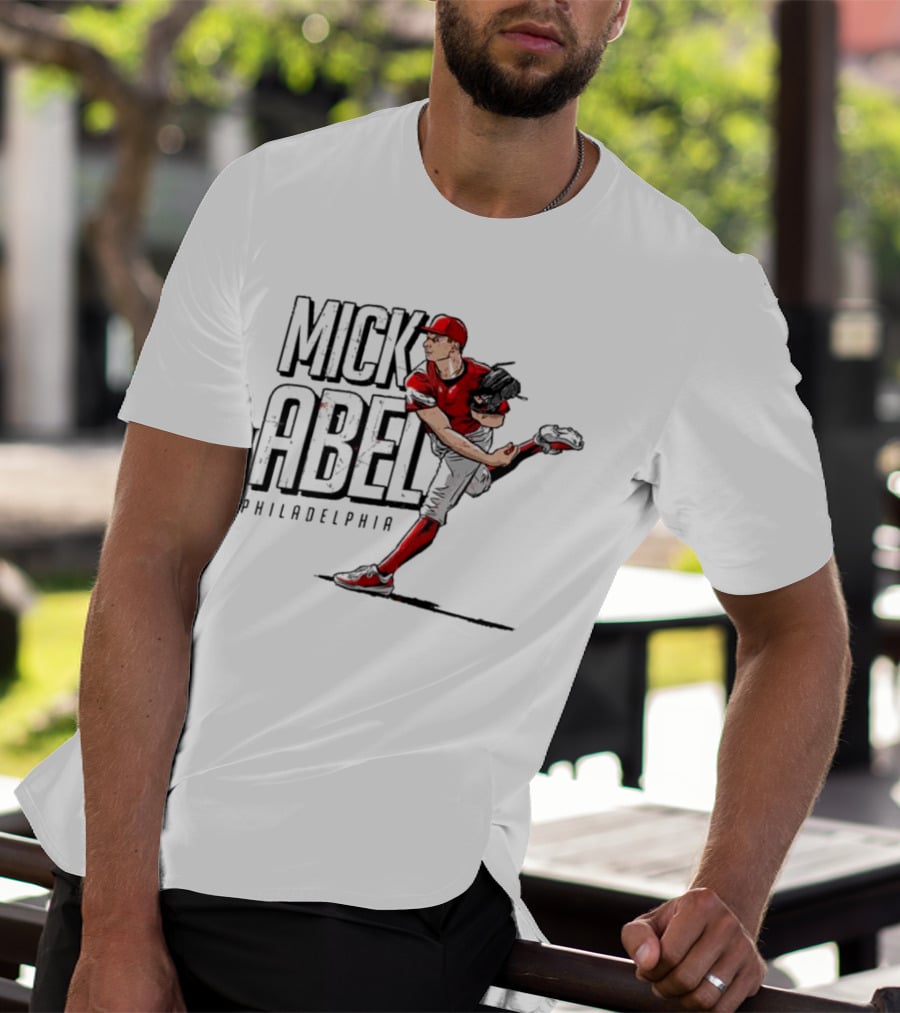Mick Abel Philadelphia MLBPA Player Pitching Action T-Shirt