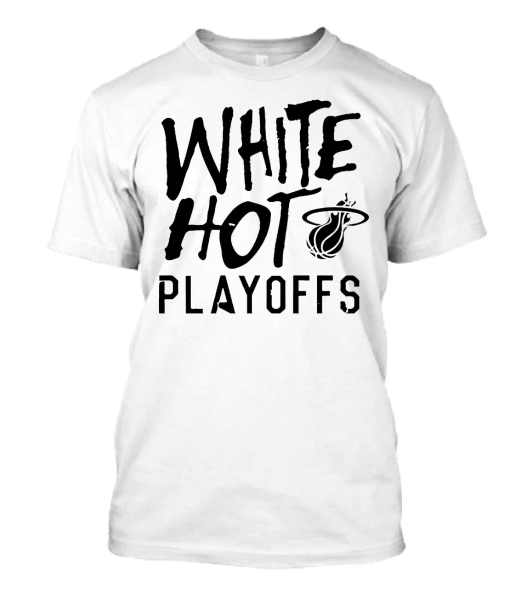 White Hot Playoffs Miami Heat Basketball T-Shirt