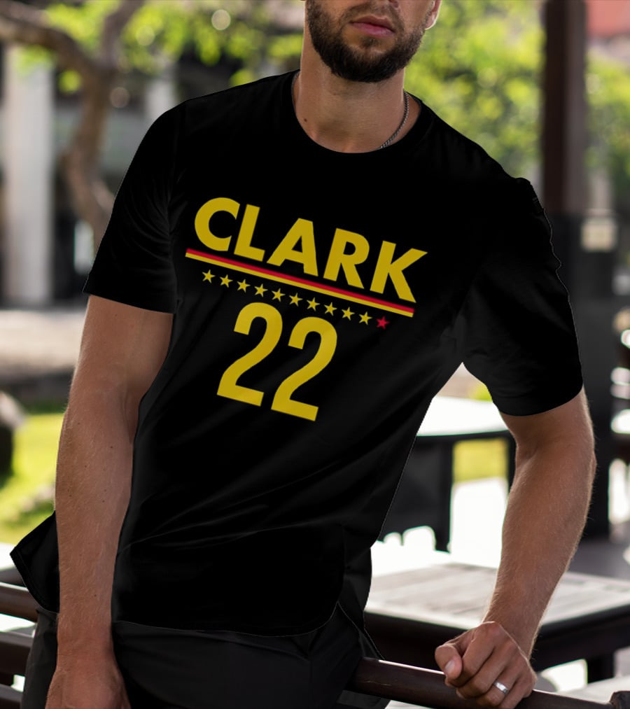 Caitlin Clark Clark 22 Stars T-Shirt