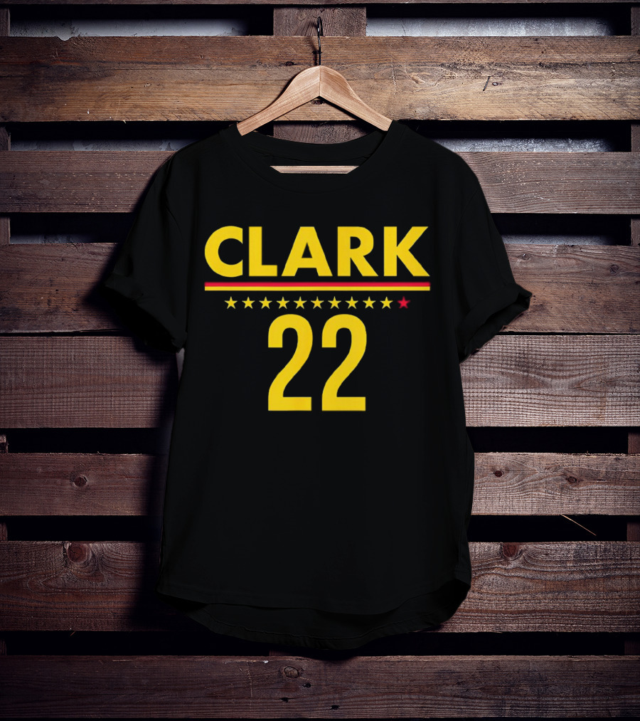 Caitlin Clark Clark 22 Stars T-Shirt