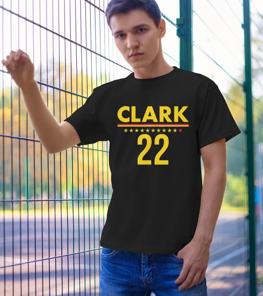 Caitlin Clark Clark 22 Stars T-Shirt
