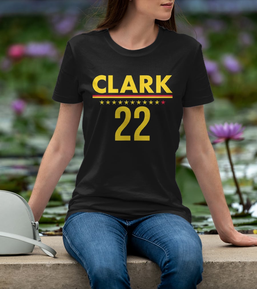 Caitlin Clark Clark 22 Stars T-Shirt