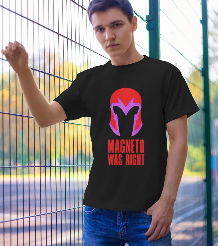 Magneto Was Right Helmet Icon Marvel Fan T-Shirt