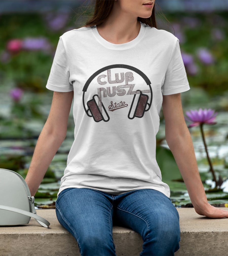 Mississippi State Club Nusz Headphones State T-Shirt
