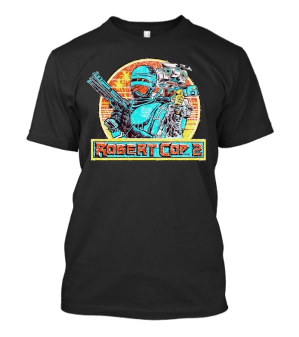 Robert Cop 2 Sci-Fi Retro Robot Mashup T-Shirt