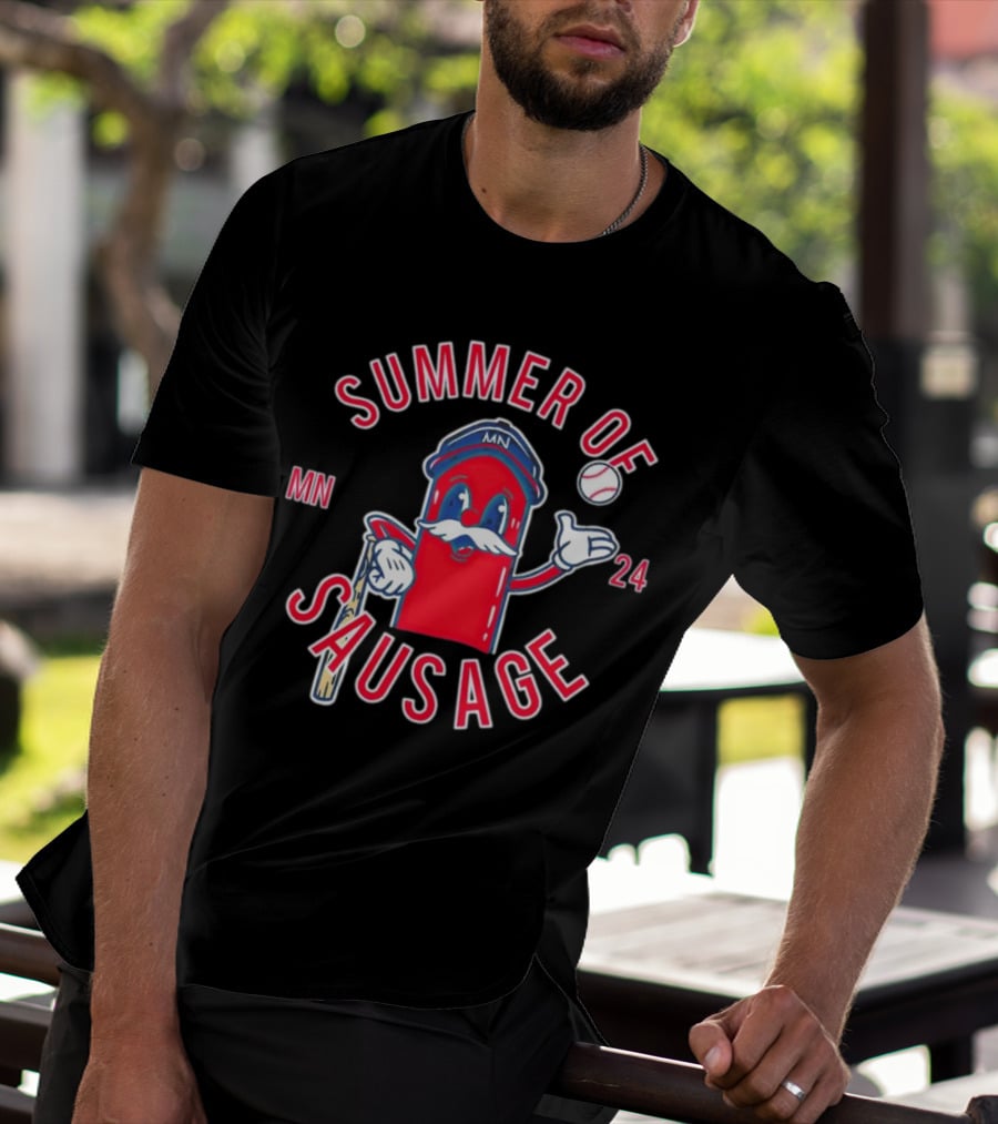 Summer Of Sausage MN Baseball Mascot 24 T-Shirt
