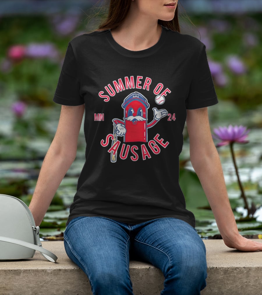 Summer Of Sausage MN Baseball Mascot 24 T-Shirt