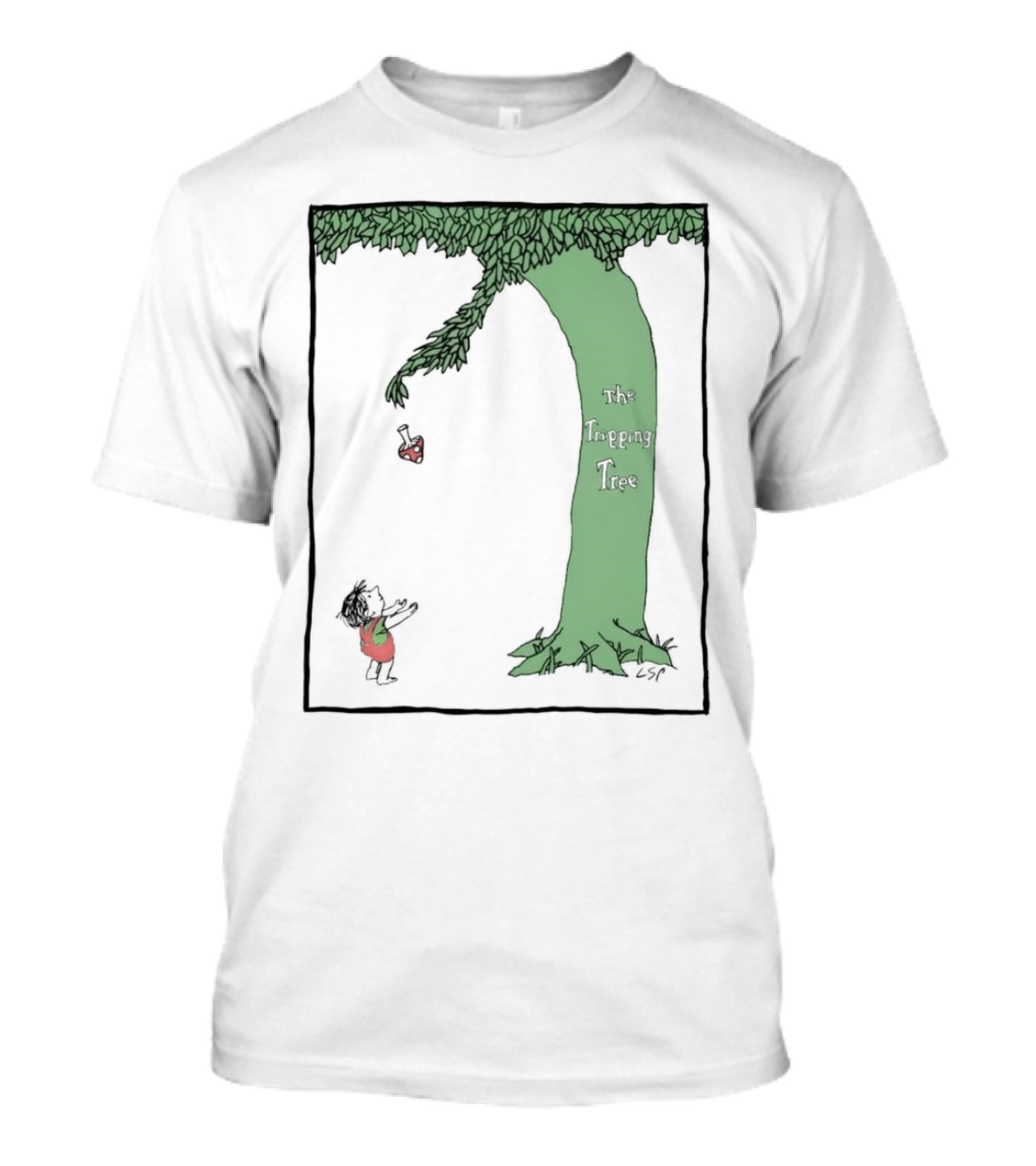The Tripping Tree Heart Exchange Green Animation T-Shirt
