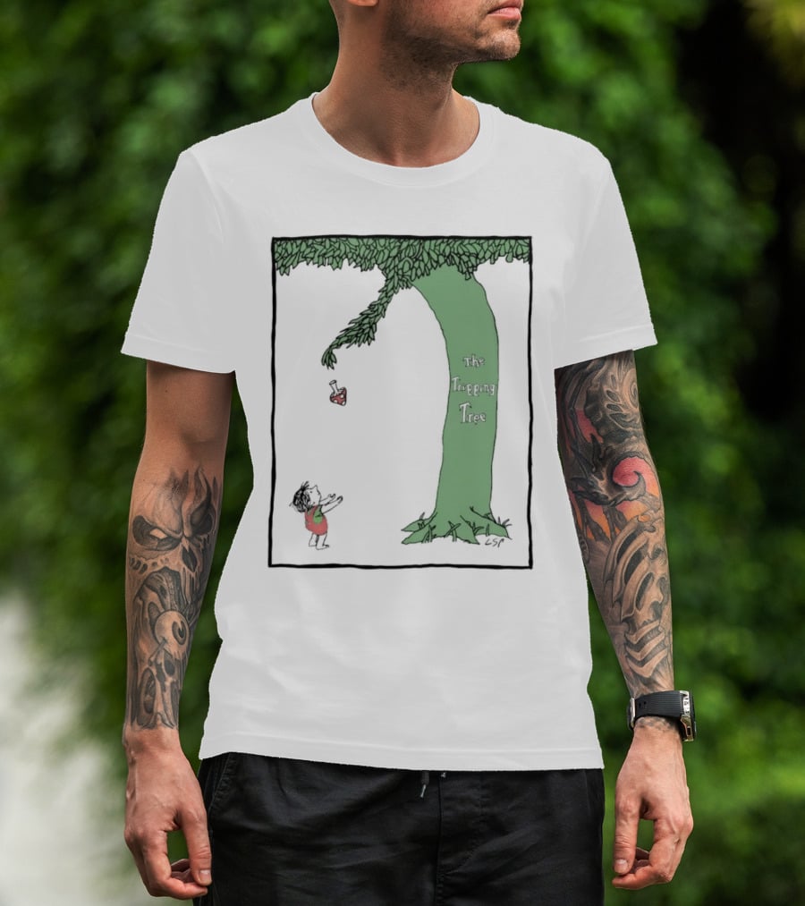 The Tripping Tree Heart Exchange Green Animation T-Shirt