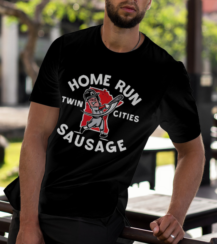 Twin Cities Home Run Sausage Minnesota Twins T-Shirt