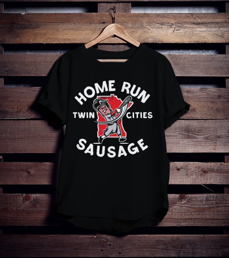 Twin Cities Home Run Sausage Minnesota Twins T-Shirt