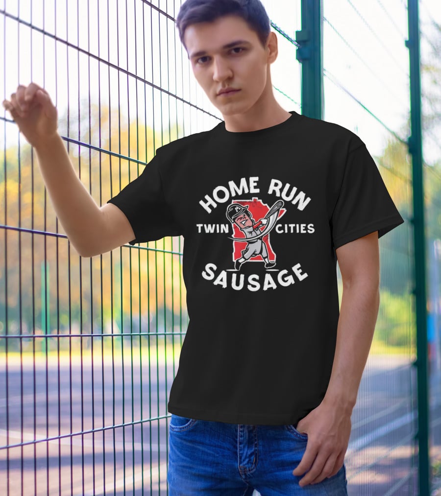 Twin Cities Home Run Sausage Minnesota Twins T-Shirt