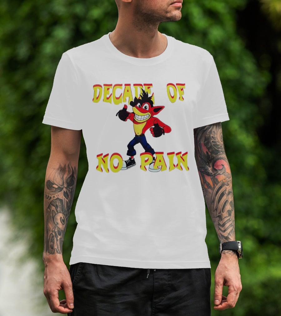 Decade Of No Pain Crash Bandicoot Thumbs Up T-Shirt
