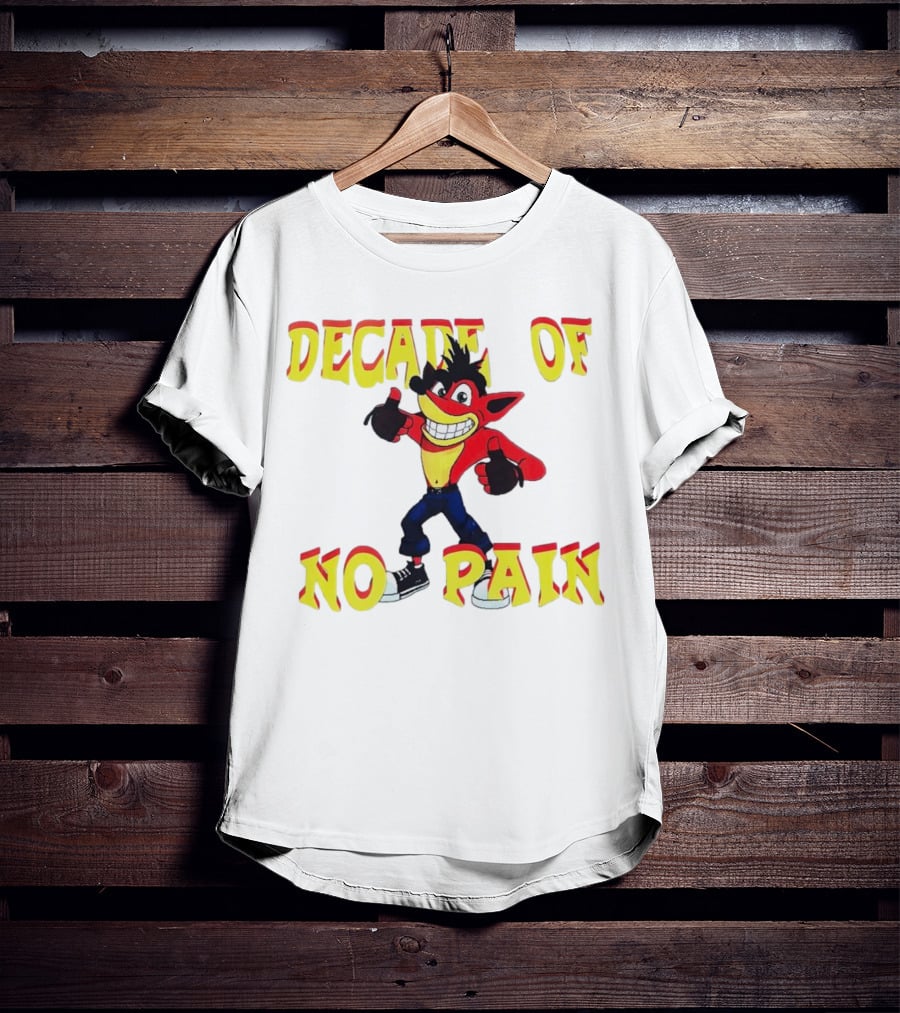 Decade Of No Pain Crash Bandicoot Thumbs Up T-Shirt