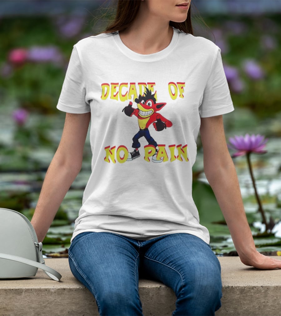 Decade Of No Pain Crash Bandicoot Thumbs Up T-Shirt