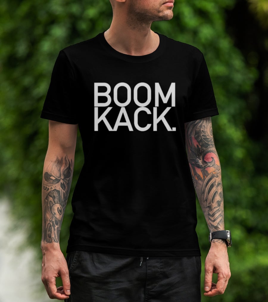 BOOMKACK Bold Text Iconic T-Shirt