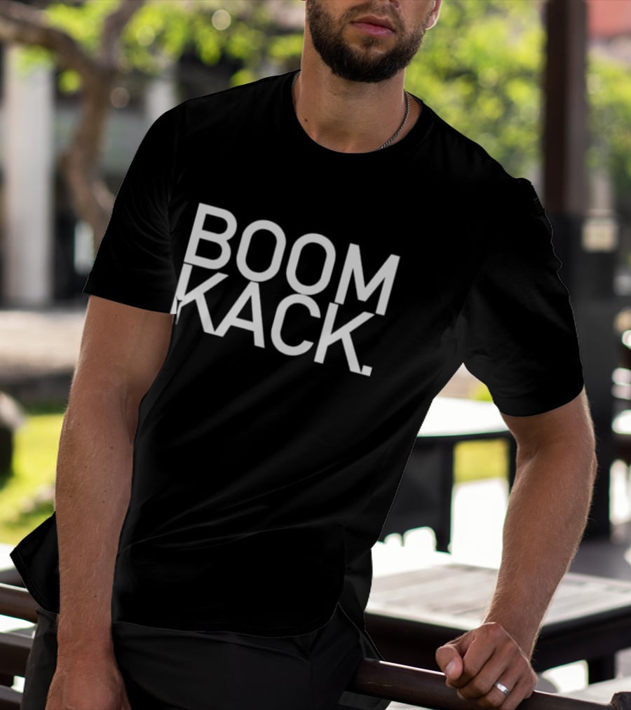 BOOMKACK Bold Text Iconic T-Shirt