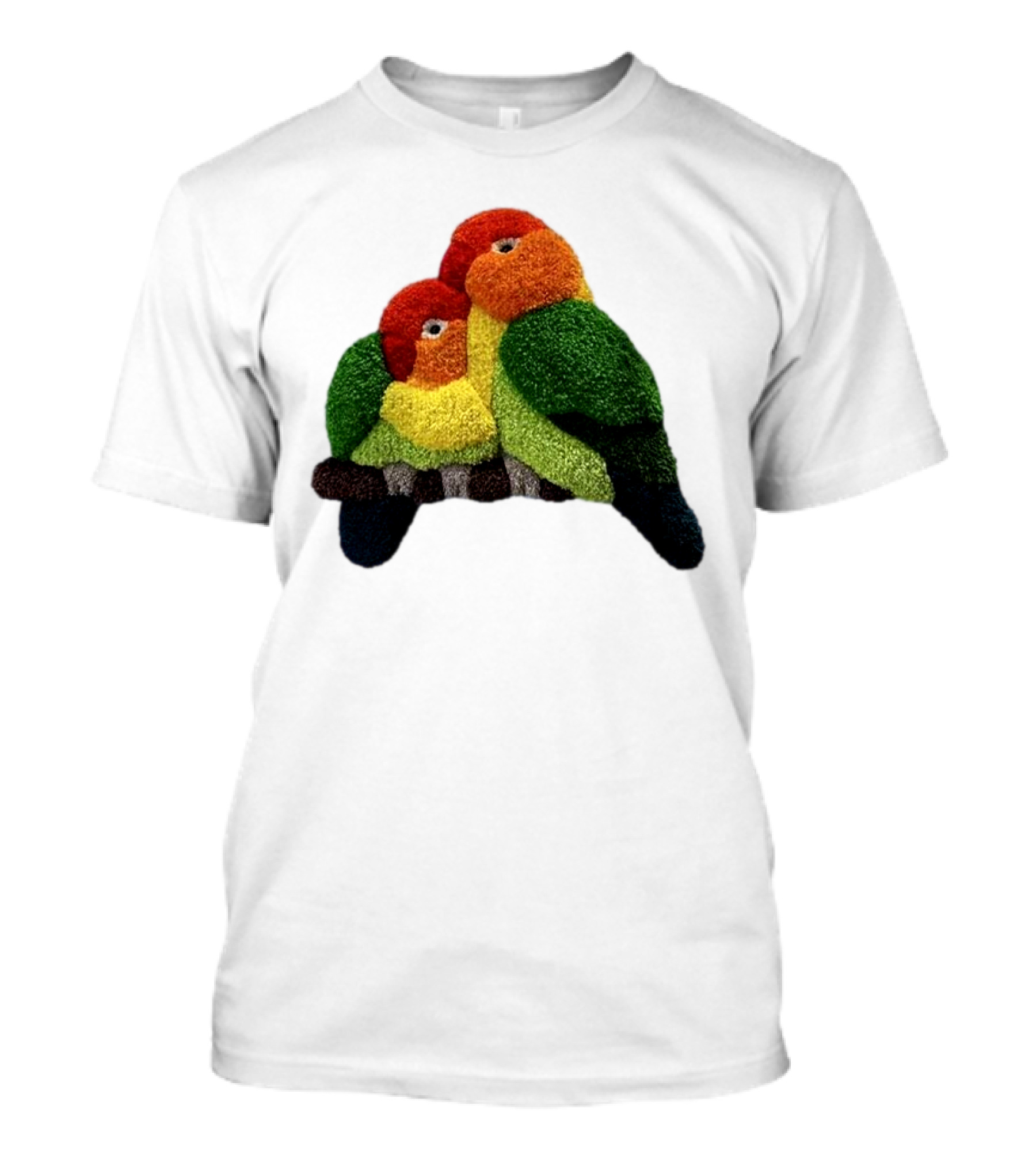 A Pair Of Lovely Parrots In Vibrant Cozy Colors T-Shirt