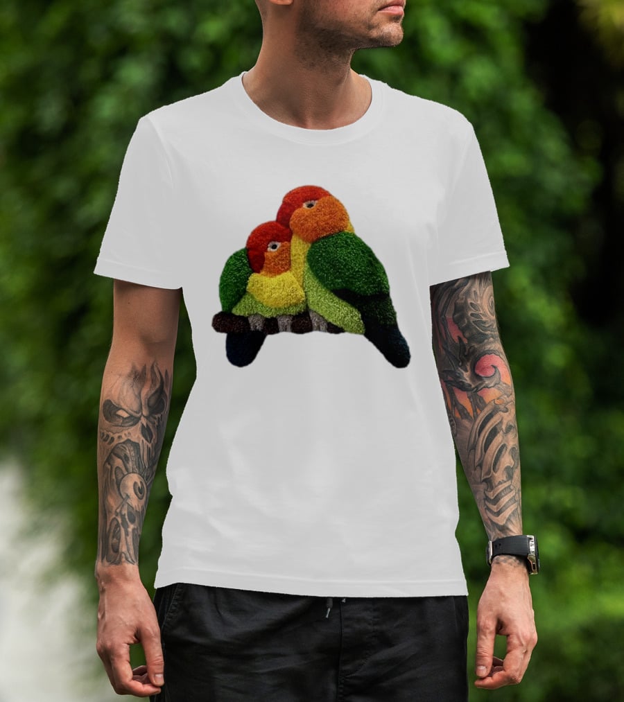 A Pair Of Lovely Parrots In Vibrant Cozy Colors T-Shirt