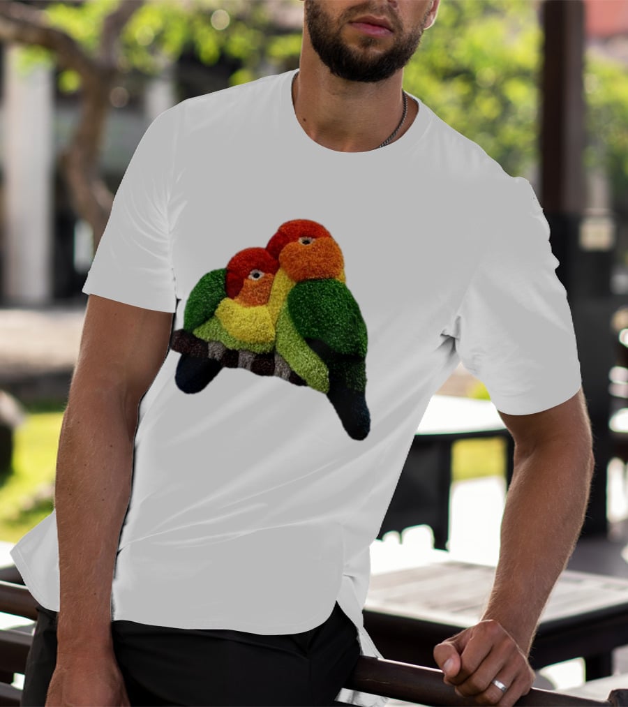 A Pair Of Lovely Parrots In Vibrant Cozy Colors T-Shirt