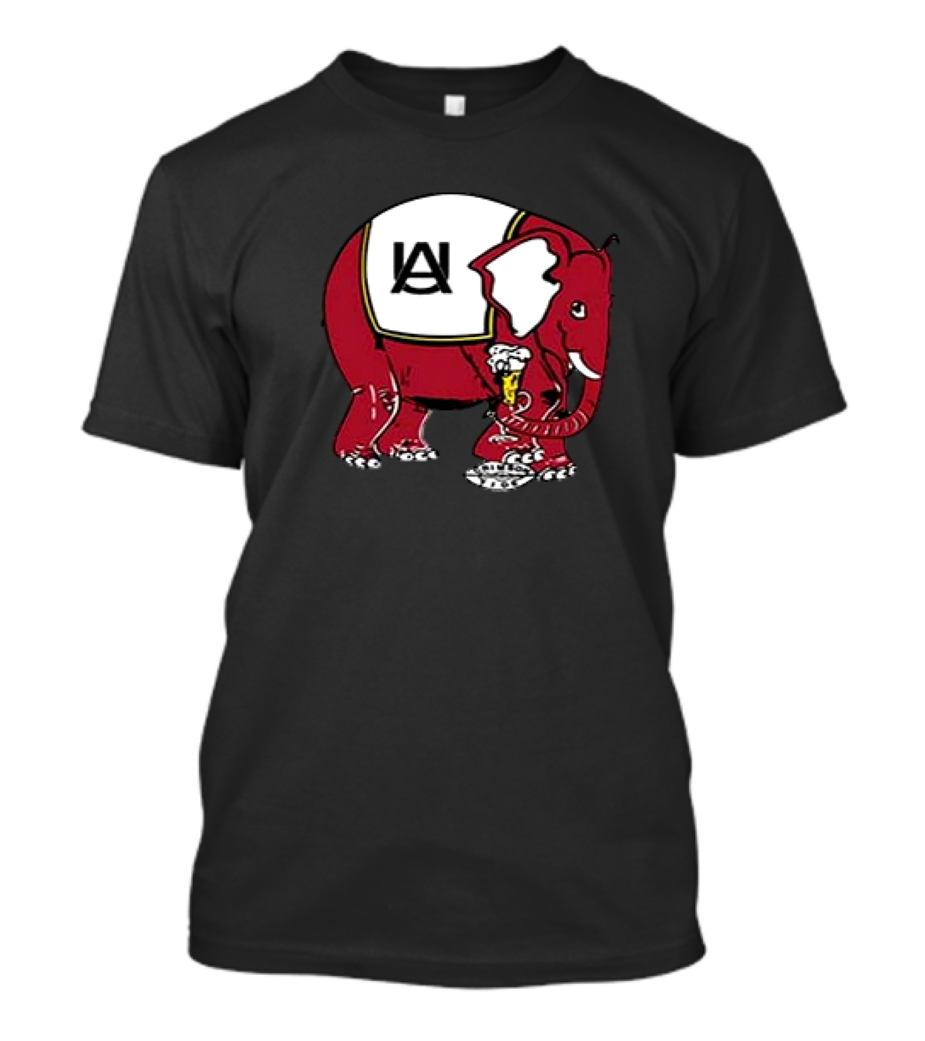 Aaron Estrada 1950s Alabama Elephant Holding Mug T-Shirt