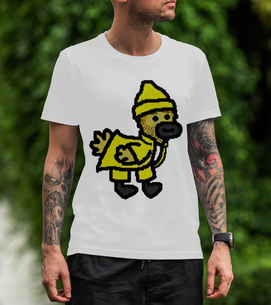 Fall Guy Gosling Bearded Yellow Raincoat Sprite T-Shirt