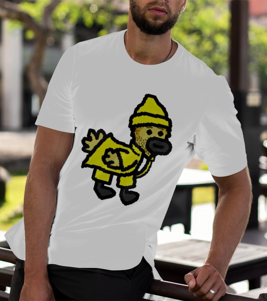 Fall Guy Gosling Bearded Yellow Raincoat Sprite T-Shirt