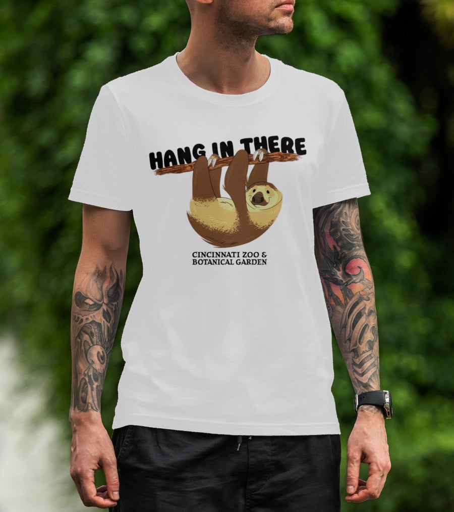 Hang In There Cincinnati Zoo And Botanical Garden Sloth T-Shirt