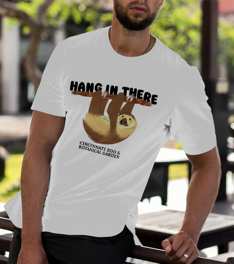 Hang In There Cincinnati Zoo And Botanical Garden Sloth T-Shirt