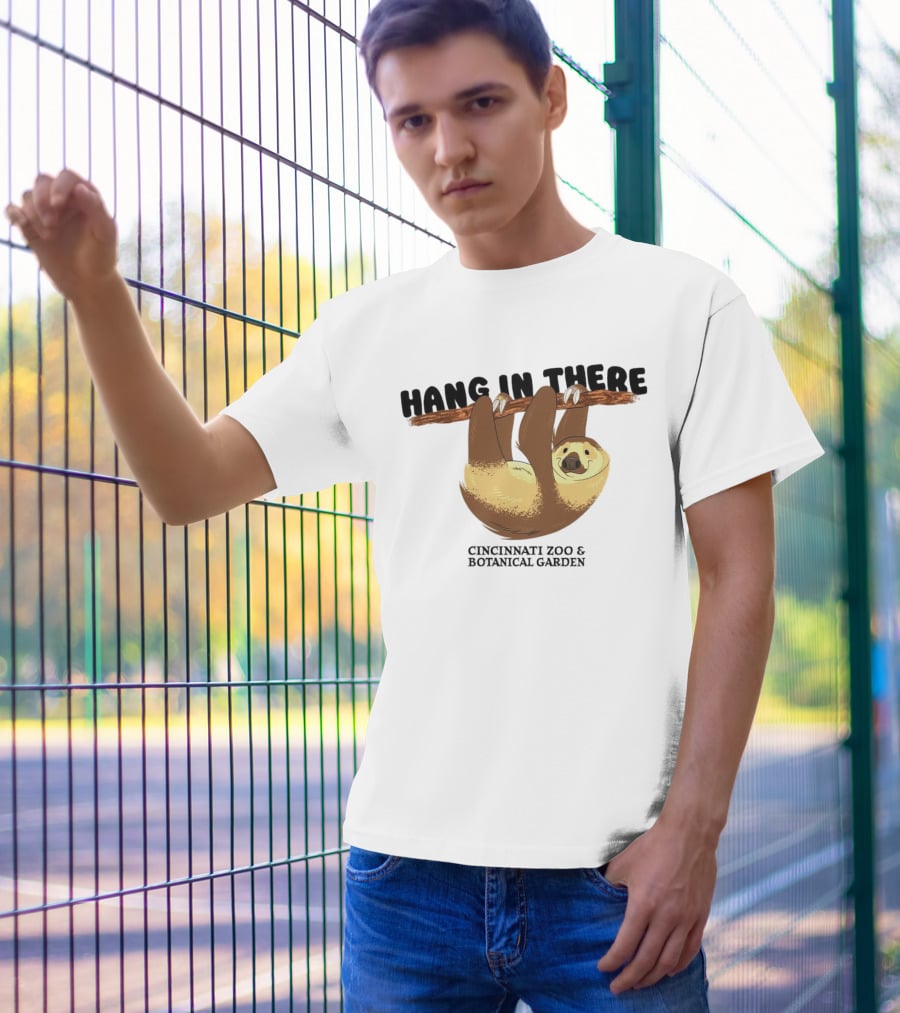 Hang In There Cincinnati Zoo And Botanical Garden Sloth T-Shirt