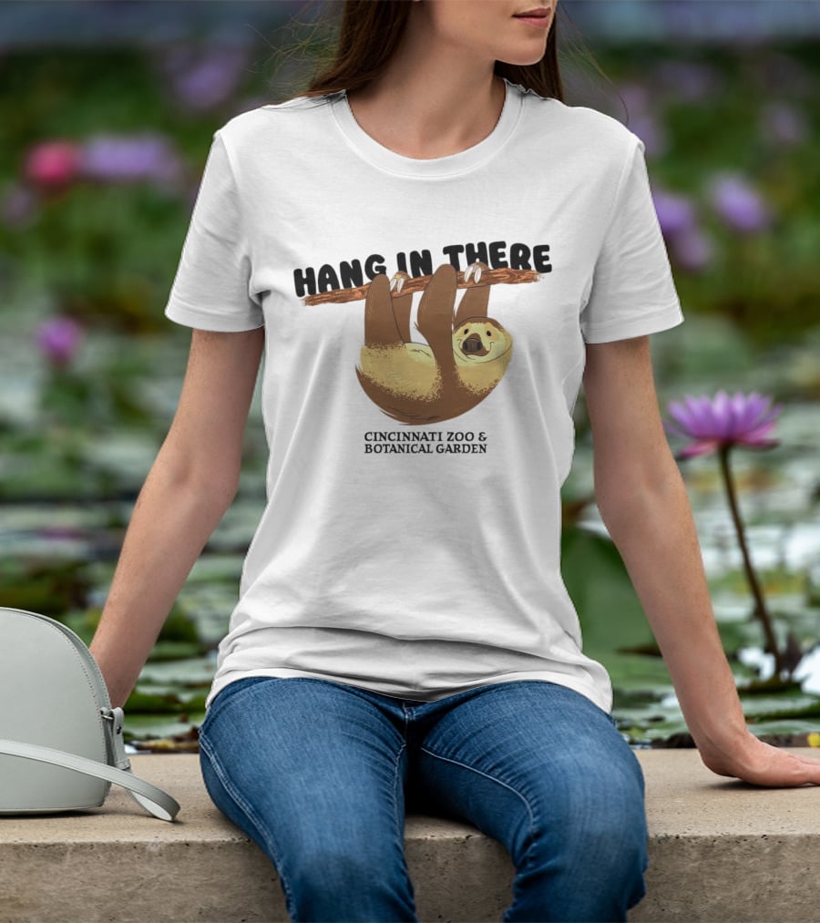 Hang In There Cincinnati Zoo And Botanical Garden Sloth T-Shirt
