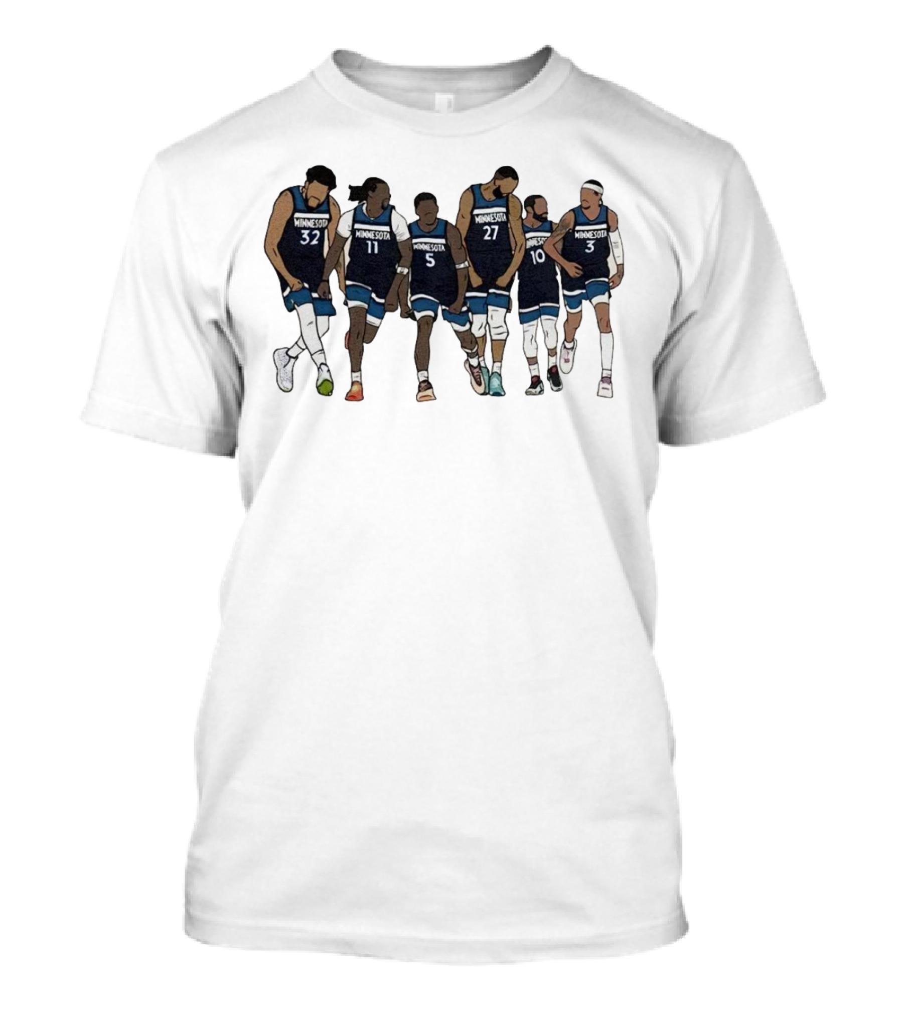 Kat Naz Ant Rudy Conley Amp Mcdaniels Minnesota Basketball Team Players T-Shirt