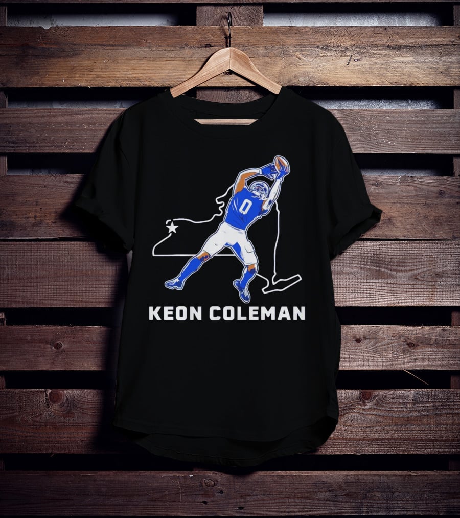 Keon Coleman Football Catch Buffalo State Star T-Shirt