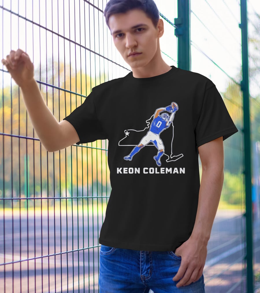 Keon Coleman Football Catch Buffalo State Star T-Shirt