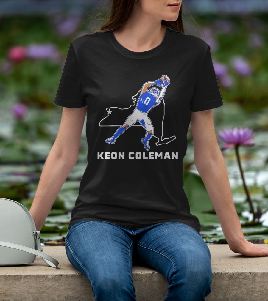 Keon Coleman Football Catch Buffalo State Star T-Shirt