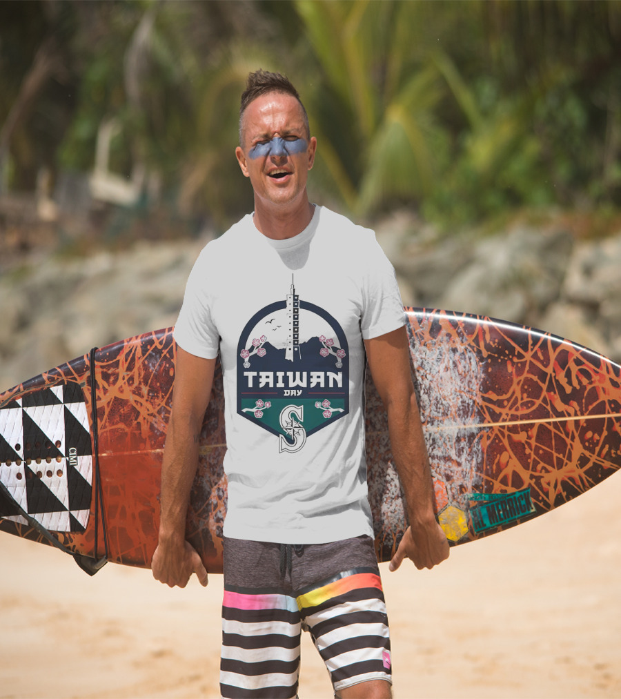 Taiwan Night Mariners Sakura Skyline T-Shirt