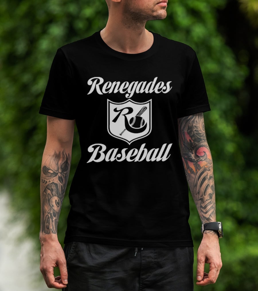 Renegades Baseball Steve Bartman Incident Shield T-Shirt