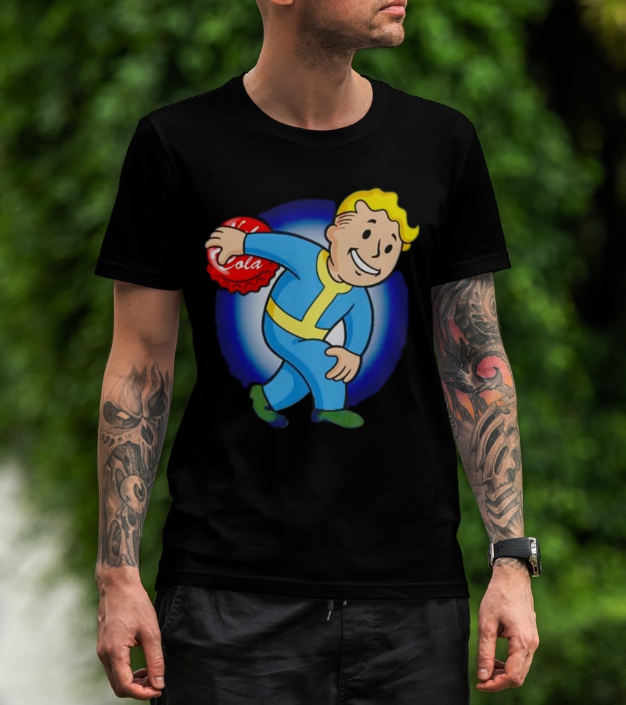 Vault Boy Nuka Cola Discobolus Pose T-Shirt