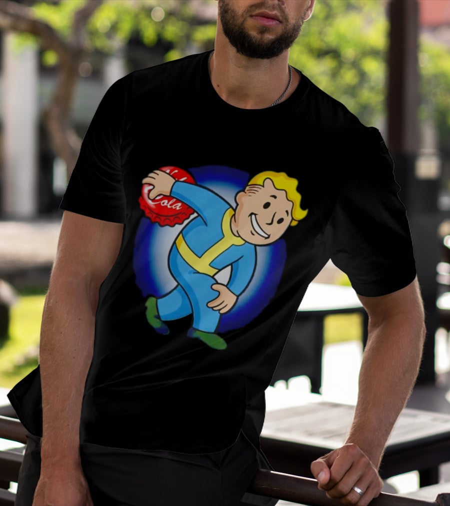 Vault Boy Nuka Cola Discobolus Pose T-Shirt