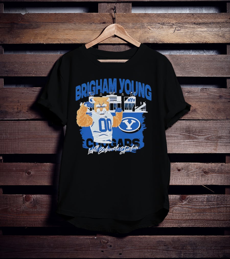 Brigham Young Cougars BYU Lavell Edwards Stadium T-Shirt