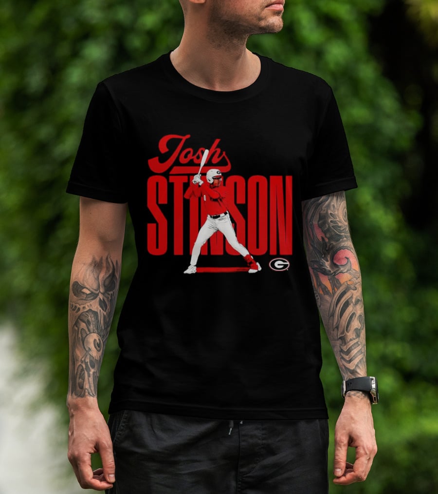Josh Stinson Georgia Baseball Player Collage NCAA T-Shirt