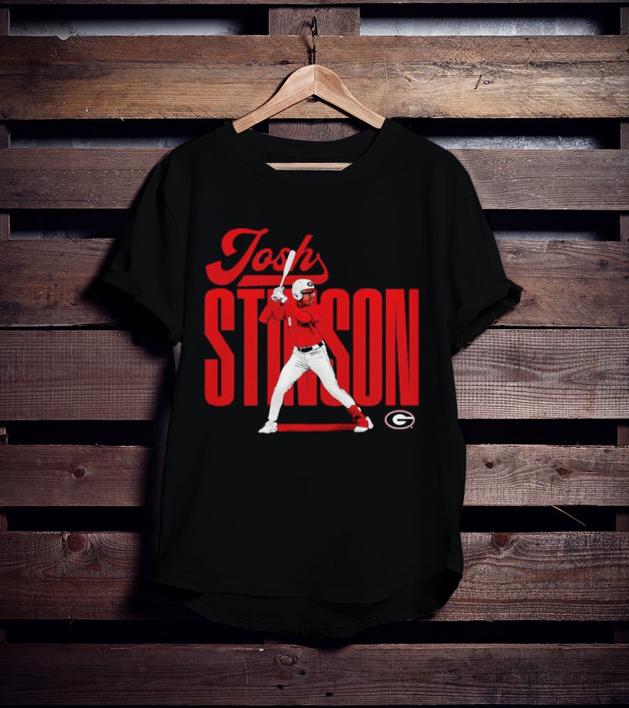 Josh Stinson Georgia Baseball Player Collage NCAA T-Shirt