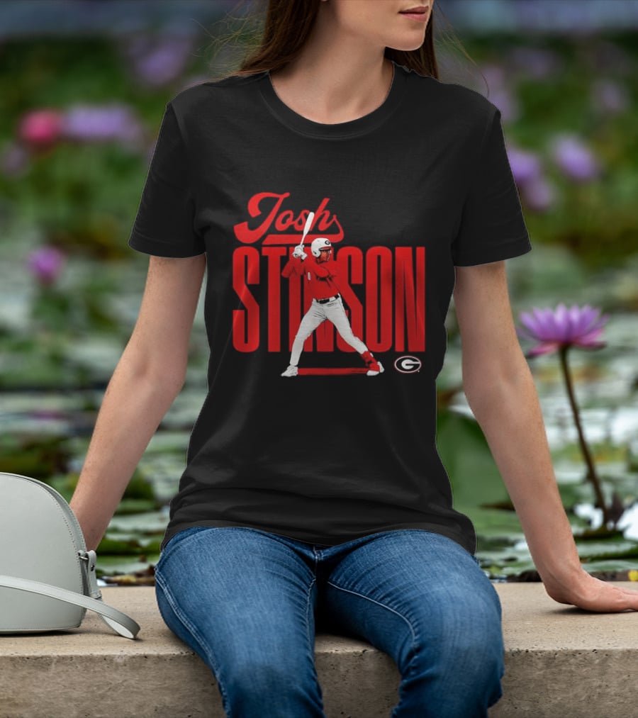 Josh Stinson Georgia Baseball Player Collage NCAA T-Shirt